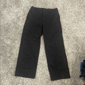 Pilcro Black Pants Wide-Leg Design